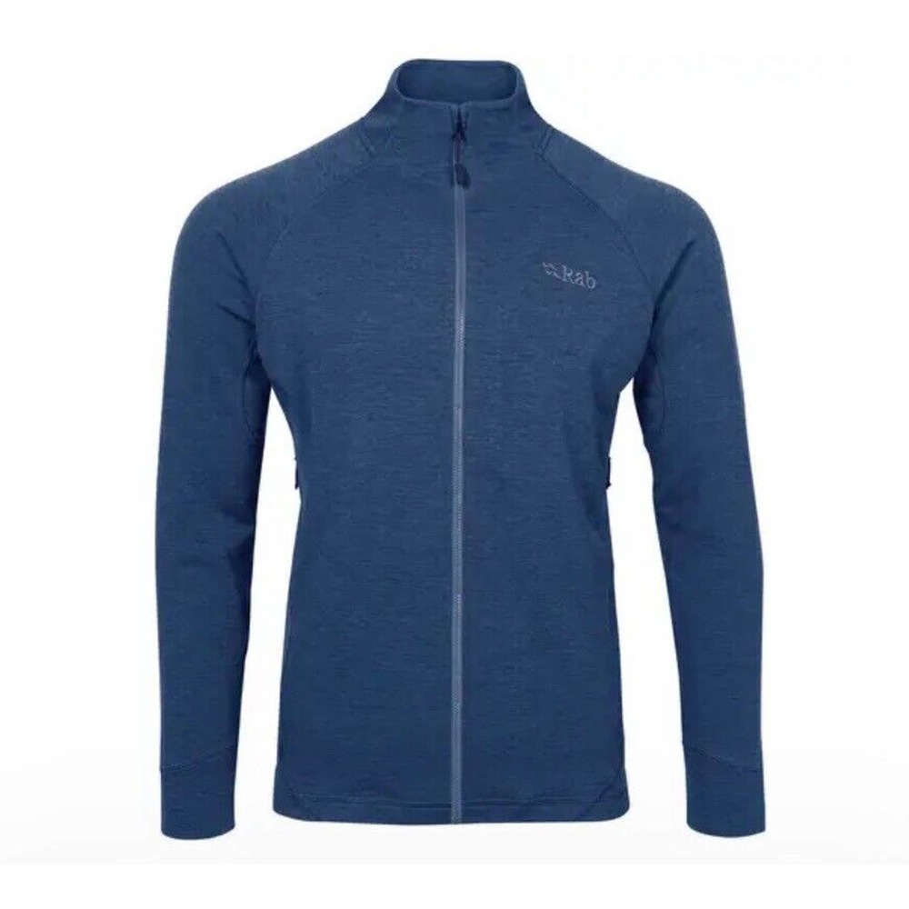 Rab NEXUS Full Zip Thermic Light Jacket‎ Size Large Blue Deep Ink Grid Lined New